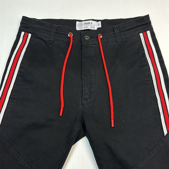 Urban ID Men’s Streetwear Jogger Black Denim Pant. Sz. 30/30 - Picture 4 of 5